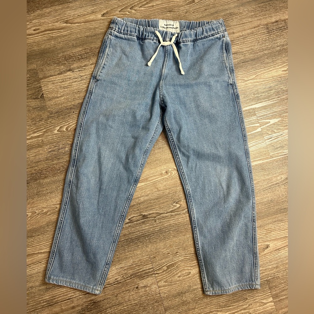 H&M Men’s Relaxed Fit Denim Jogger Pants – Light Wash – Size S
